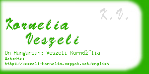 kornelia veszeli business card